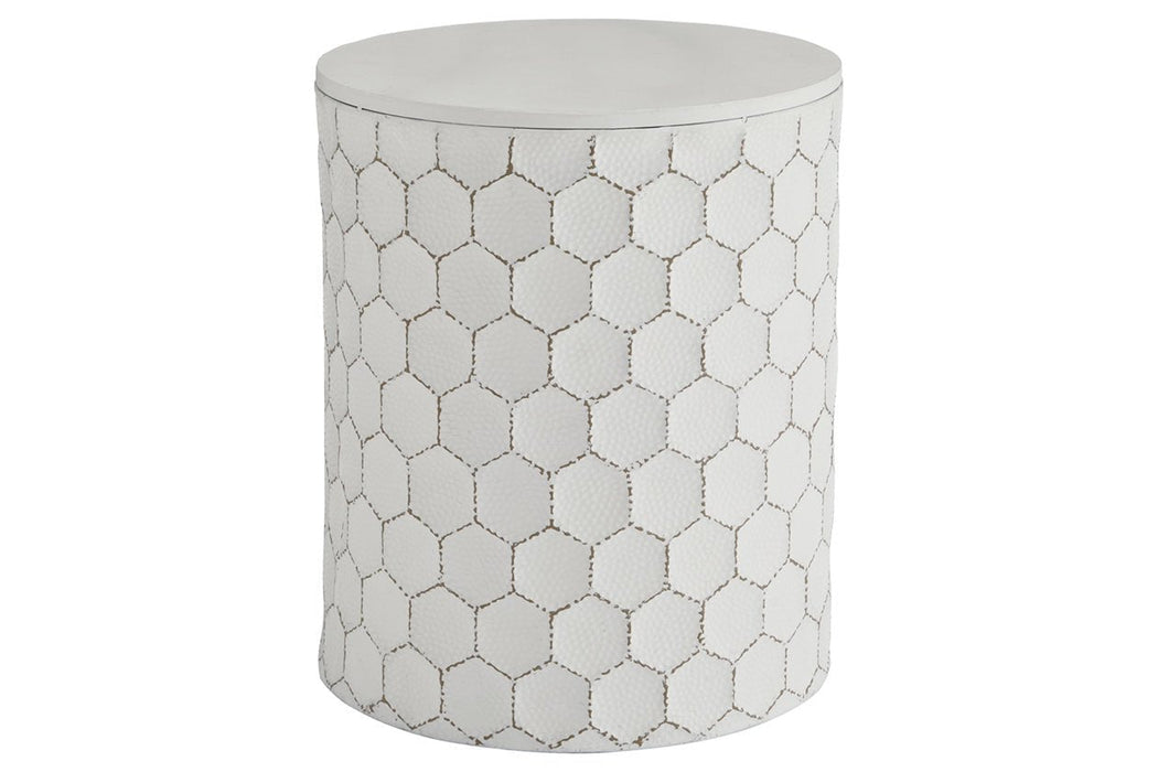 Polly White Stool - A3000013 - Lara Furniture