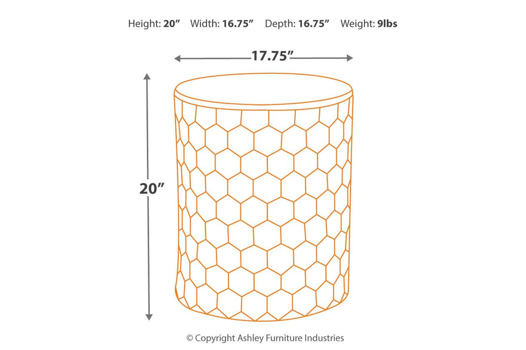 Polly White Stool - A3000013 - Lara Furniture