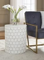 Polly White Stool - A3000013 - Lara Furniture