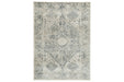 Precia Gray/Cream 5'3" x 7'3" Rug - R404132 - Lara Furniture