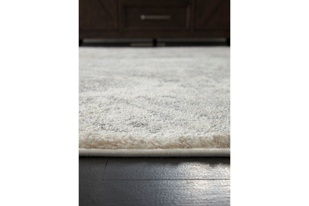 Precia Gray/Cream 7'10" x 10'6" Rug - R404131 - Lara Furniture