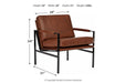 Puckman Brown/Silver Finish Accent Chair - A3000193 - Lara Furniture