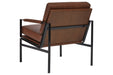 Puckman Brown/Silver Finish Accent Chair - A3000193 - Lara Furniture