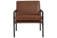 Puckman Brown/Silver Finish Accent Chair - A3000193 - Lara Furniture