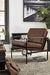 Puckman Brown/Silver Finish Accent Chair - A3000193 - Lara Furniture