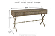 Quinnland Antique Black Sofa/Console Table - A4000077 - Lara Furniture