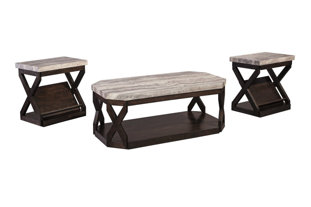 Radilyn Grayish Brown Table (Set of 3) - T568-13 - Lara Furniture