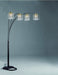 Rain Drop Arc Black 84" Floor Lamp - 4893BK - Lara Furniture