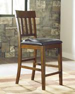 Ralene Medium Brown Counter Height Bar Stool (Set of 2) - D594-124 - Lara Furniture