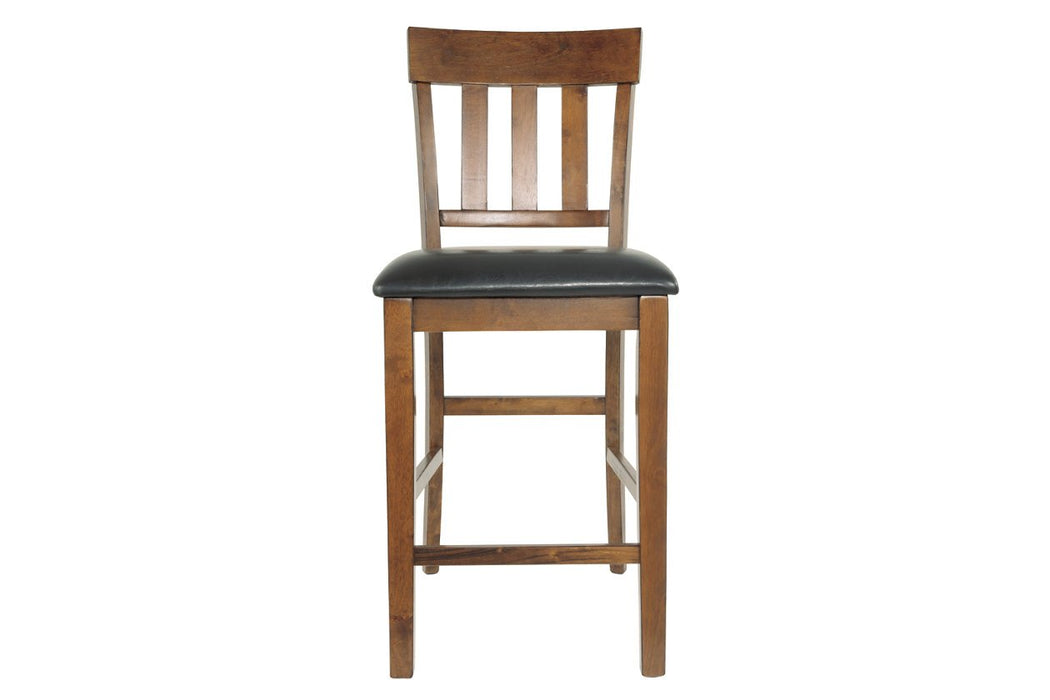 Ralene Medium Brown Counter Height Bar Stool (Set of 2) - D594-124 - Lara Furniture