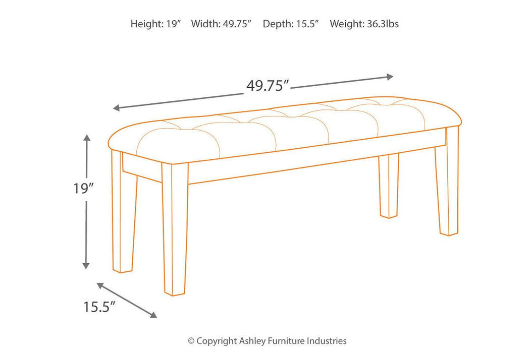 Ralene Medium Brown Dining Bench - D594-00 - Lara Furniture