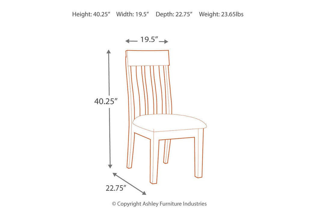 Ralene Medium Brown Dining Chair (Set of 2) - D594-01 - Lara Furniture