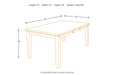 Ralene Medium Brown Dining Extension Table - D594-35 - Lara Furniture