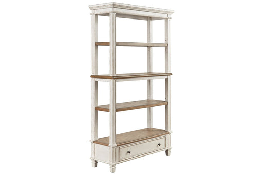 Realyn Brown/White 75" Bookcase - H743-70 - Lara Furniture