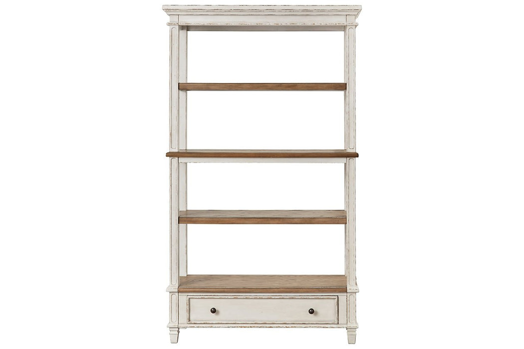 Realyn Brown/White 75" Bookcase - H743-70 - Lara Furniture