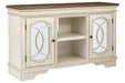 Realyn Chipped White 62" TV Stand - W743-48 - Lara Furniture