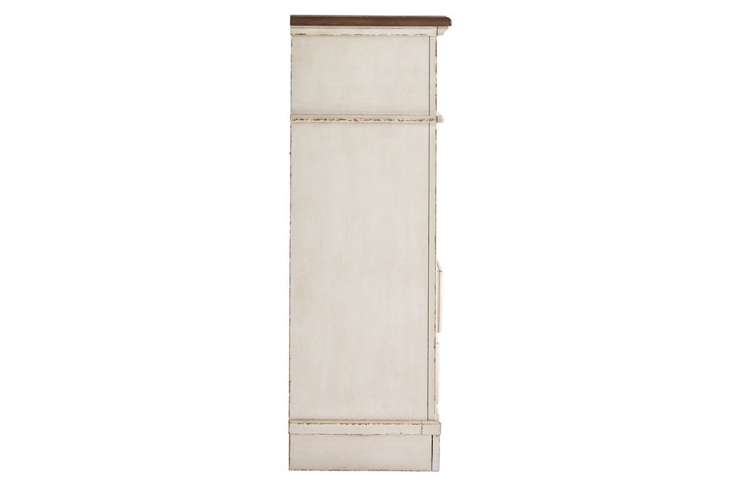 Realyn Chipped White Chest of Drawers - B743-45 - Lara Furniture