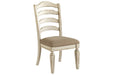 Realyn Chipped White Dining Chair (Set of 2) - D743-01 - Lara Furniture