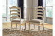 Realyn Chipped White Dining Chair (Set of 2) - D743-01 - Lara Furniture