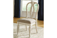 Realyn Chipped White Dining Chair (Set of 2) - D743-02 - Lara Furniture