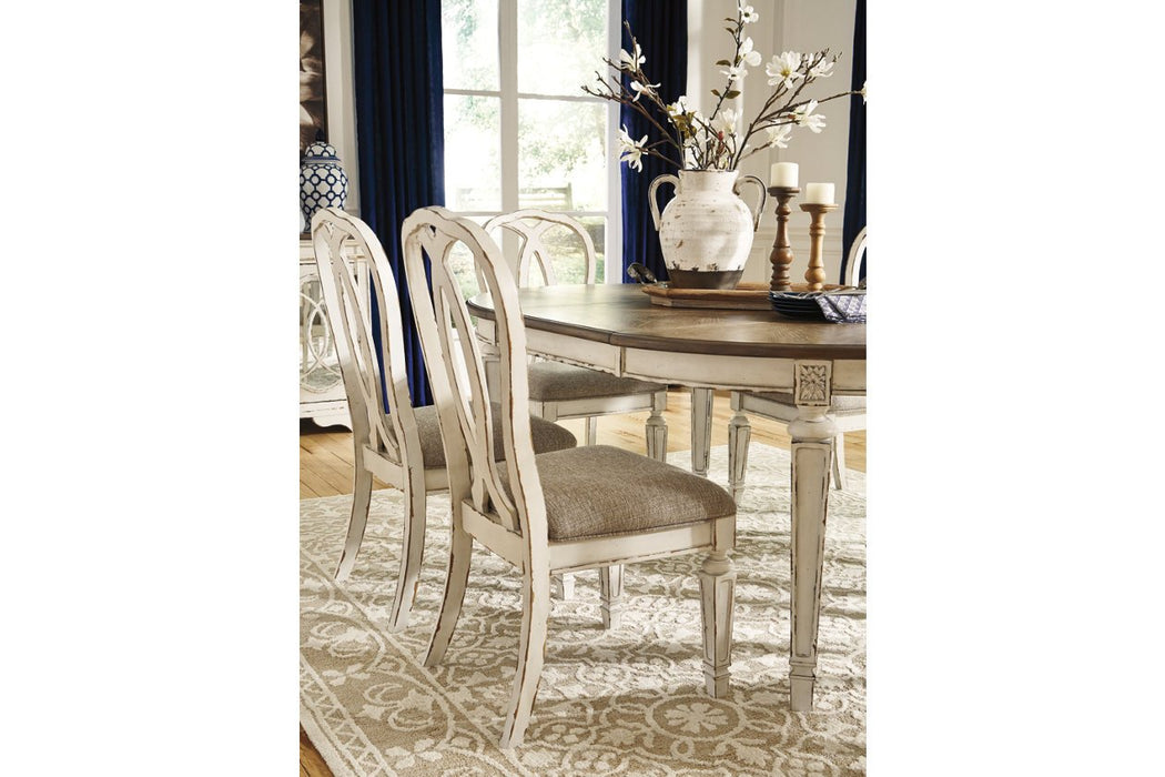 Realyn Chipped White Dining Chair (Set of 2) - D743-02 - Lara Furniture