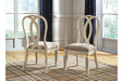 Realyn Chipped White Dining Chair (Set of 2) - D743-02 - Lara Furniture