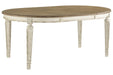 Realyn Chipped White Dining Extension Table - D743-35 - Lara Furniture