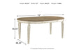 Realyn Chipped White Dining Extension Table - D743-35 - Lara Furniture