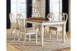 Realyn Chipped White Dining Extension Table - D743-45 - Lara Furniture