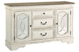 Realyn Chipped White Dining Server - D743-60 - Lara Furniture