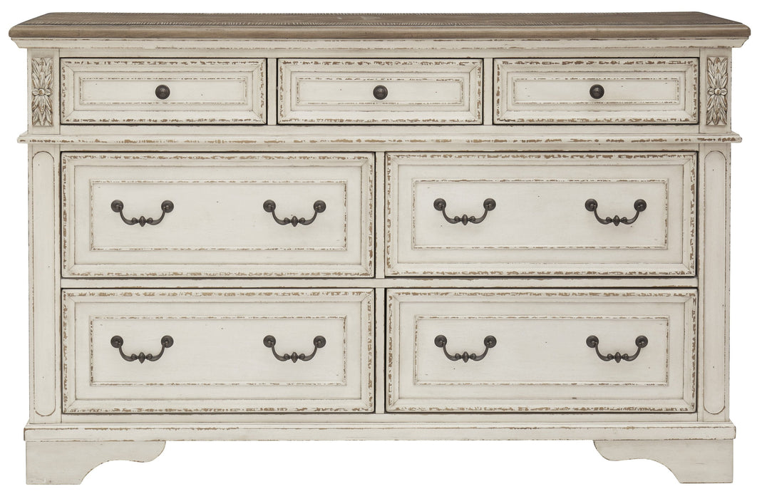 Realyn Chipped White Panel Bedroom Set - Lara Furniture