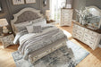 Realyn Chipped White Storage Panel Bedroom Set - Lara Furniture