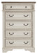 Realyn Chipped White Storage Panel Bedroom Set - Lara Furniture