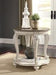 Realyn White/Brown End Table - T743-6 - Lara Furniture