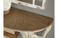 Realyn White/Brown Sofa Table - T743-4 - Lara Furniture