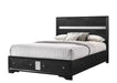 Regata Black Queen Storage Platform Bed - Lara Furniture