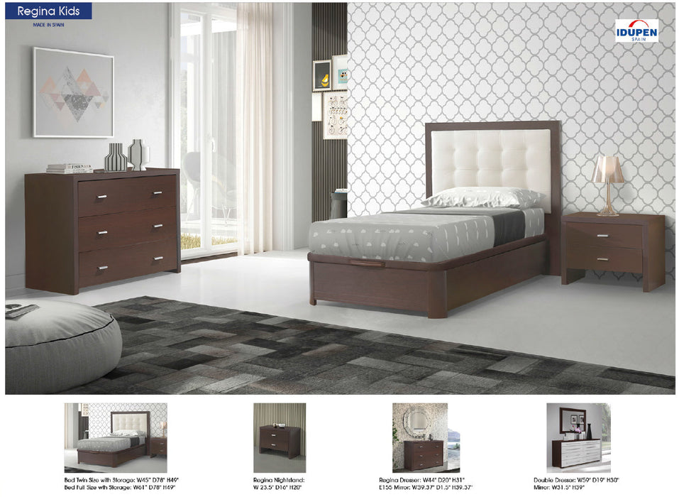 Regina Storage Ts, Fs Wenge Bedroom Twin - i22402 - Lara Furniture