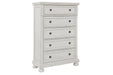 Robbinsdale Antique White Chest of Drawers - B742-46 - Lara Furniture