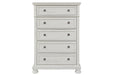 Robbinsdale Antique White Chest of Drawers - B742-46 - Lara Furniture