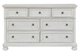 Robbinsdale Antique White Dresser - B742-31 - Lara Furniture