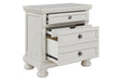 Robbinsdale Antique White Nightstand - B742-92 - Lara Furniture