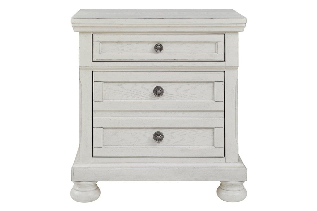 Robbinsdale Antique White Nightstand - B742-92 - Lara Furniture