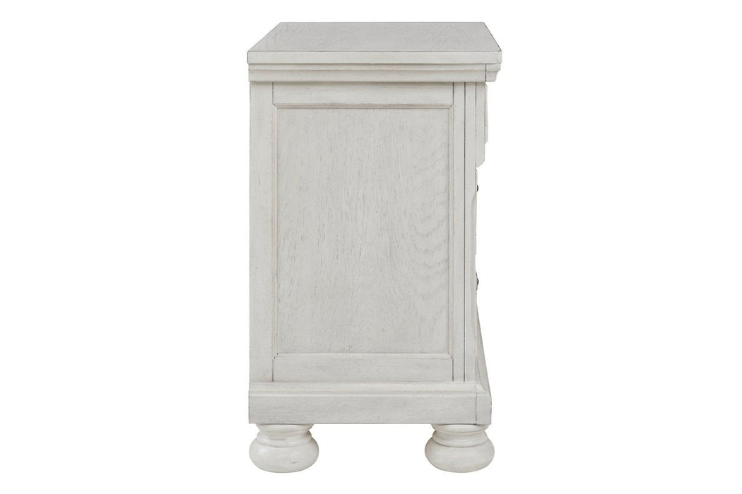 Robbinsdale Antique White Nightstand - B742-92 - Lara Furniture