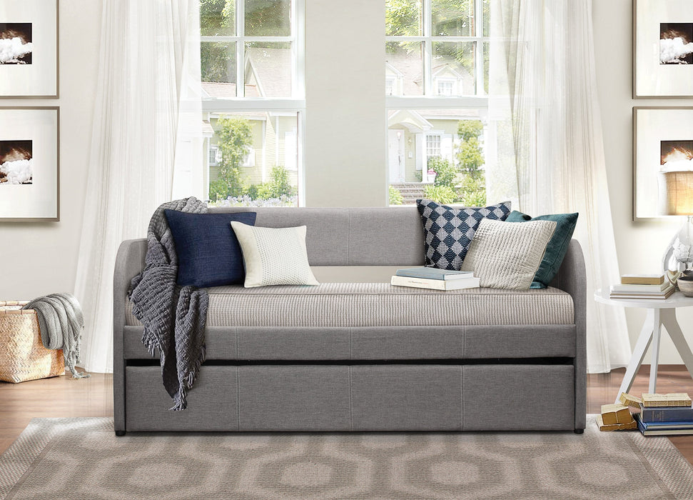 Roland Gray Daybed with Trundle - 4950GY - Lara Furniture