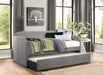 Roland Gray Daybed with Trundle - 4950GY - Lara Furniture