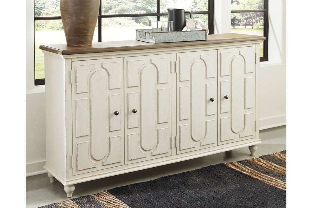 Roranville Antique White Accent Cabinet - A4000268 - Lara Furniture