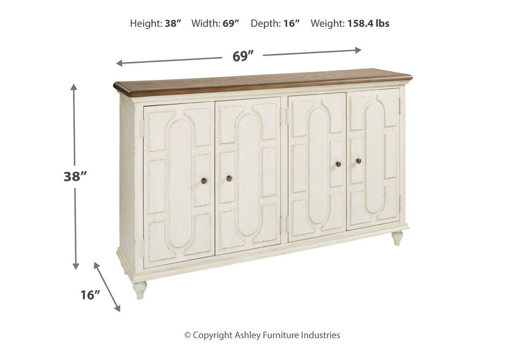 Roranville Antique White Accent Cabinet - A4000268 - Lara Furniture