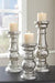 Rosario Silver Finish Candle Holder (Set of 3) - A2000249 - Lara Furniture