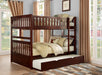 Rowe Cherry Full/Full Bunk Bed - Lara Furniture