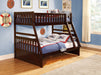 Rowe Cherry Twin/Full Bunk Bed - Lara Furniture